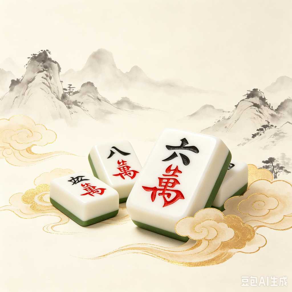 mini travel mahjong set lightweight