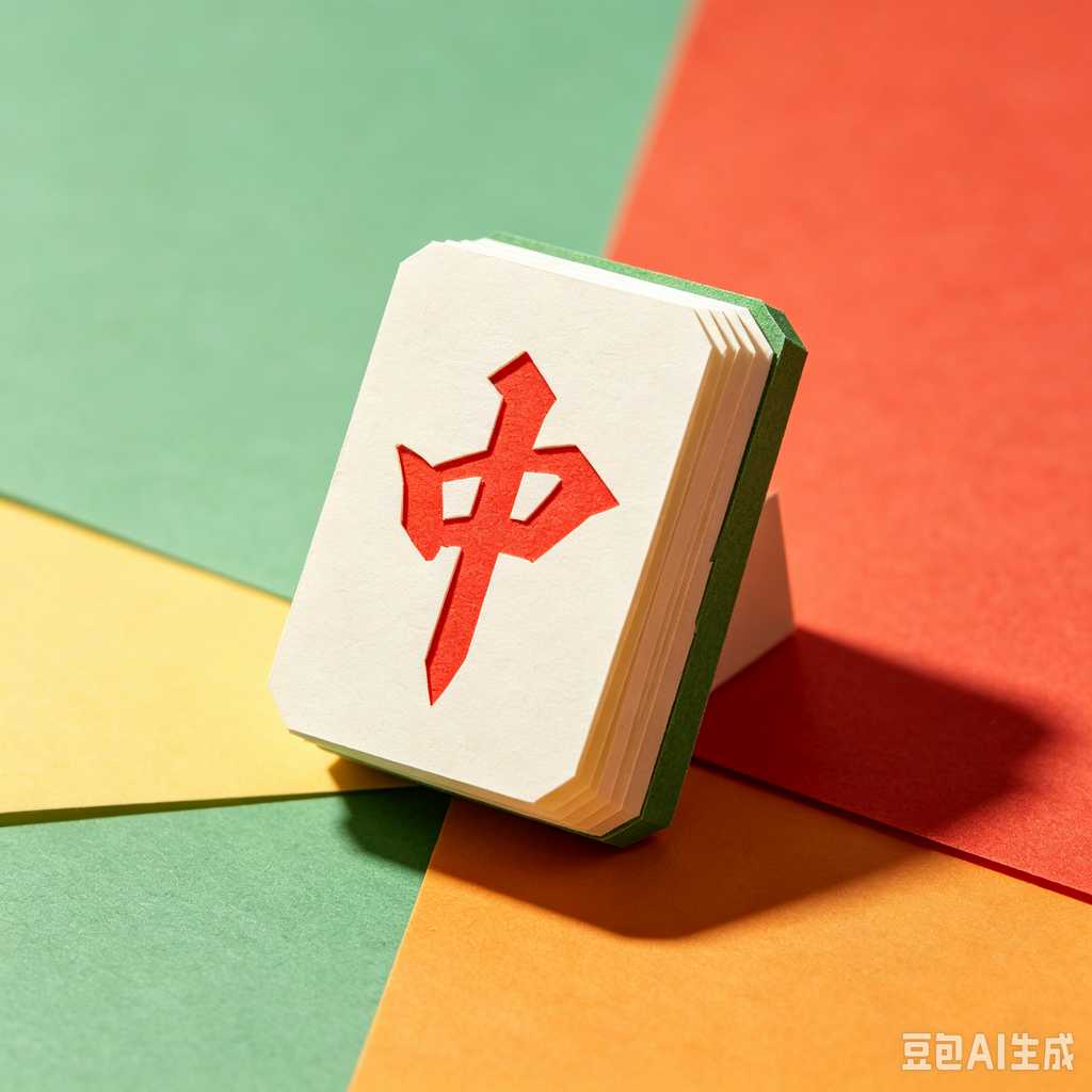mini mahjong tiles keychain